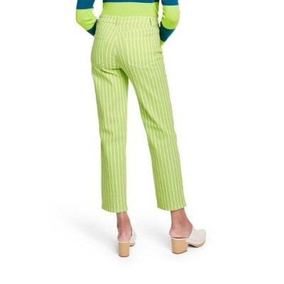 Victor Glemaud x Target Lime Green Pinstripe Jeans - Picture 3 of 3